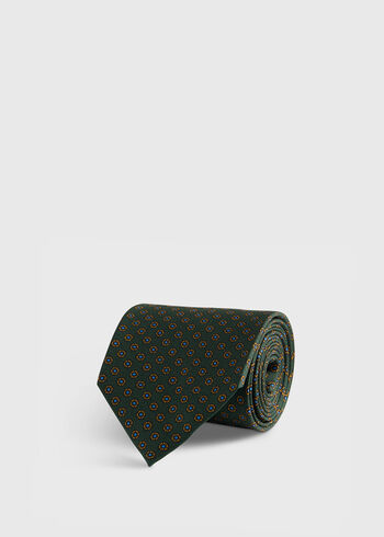 Paul Stuart Micro Medallion Printed Silk Tie