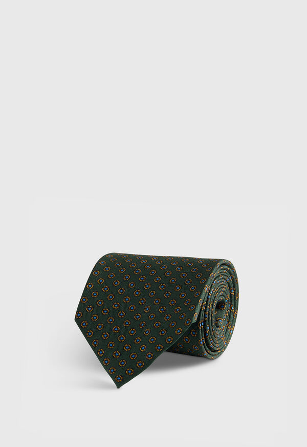 Paul Stuart Micro Medallion Printed Silk Tie, image 1