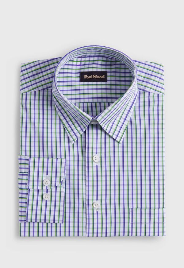 Paul Stuart Cotton Tattersall Sport Shirt, image 1