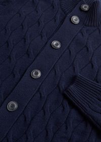 Paul Stuart Wool and Cashmere Cable Knit Cardigan, thumbnail 2