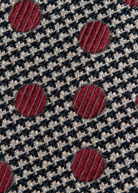 Paul Stuart Circle and Houndstooth Silk Tie, thumbnail 3