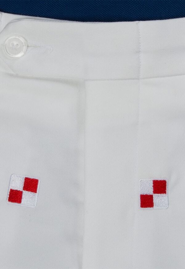 Paul Stuart Cotton Vintage Sailing Print Pant, image 3