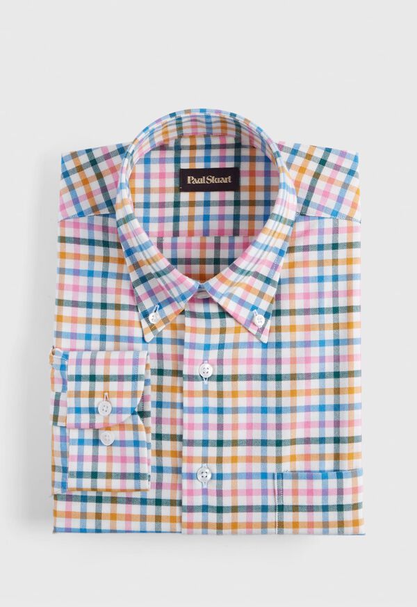 Paul Stuart Multicolor Check Flannel Sport Shirt, image 1