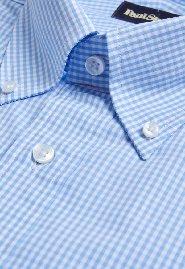 Paul Stuart Gingham Check Cotton Dress Shirt, image 2