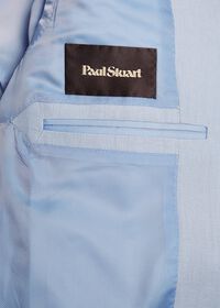 Paul Stuart Solid Light Blue Linen Sport Jacket, thumbnail 3