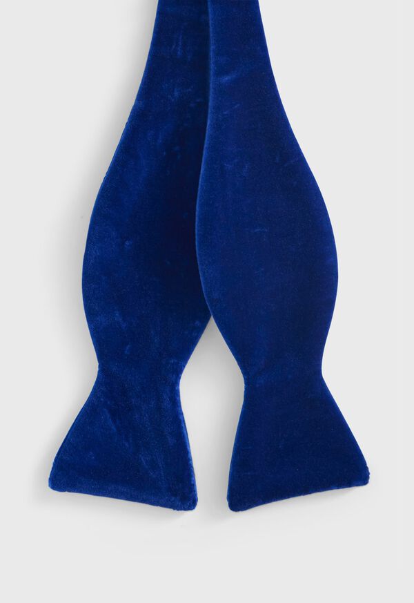 Paul Stuart Blunt Edge Cotton Velvet Bow Tie, image 3