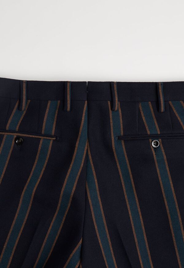 Paul Stuart Navy Fancy Stripe Pant, image 4