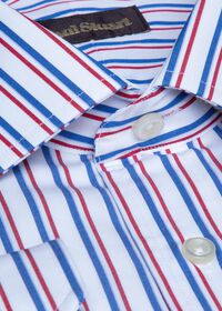 Paul Stuart Slim Fit Cotton Wide Stripe Dress Shirt, thumbnail 2
