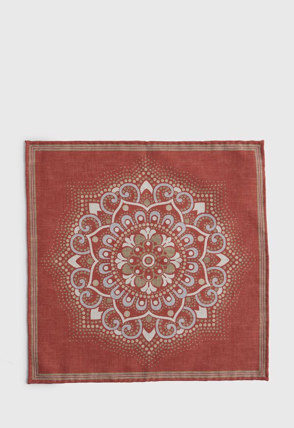 Paul Stuart Large Medallion Reversible Pocket Square, image 2