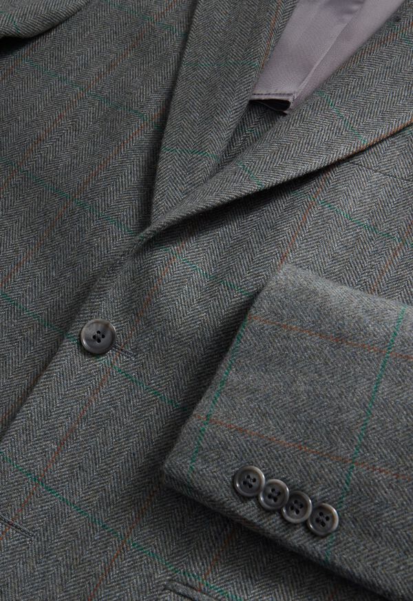 Paul Stuart Cashmere Deco Herringbone Jacket, image 6