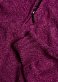 Paul Stuart Lightweight Cashmere Quarter Zip Sweater, thumbnail 6