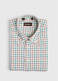 Paul Stuart Big Tattersall Flannel Sport Shirt, thumbnail 1