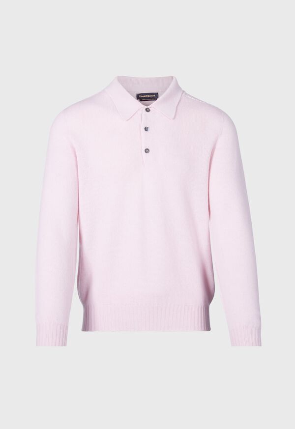 Paul Stuart Cashmere Long Sleeve Polo, image 1