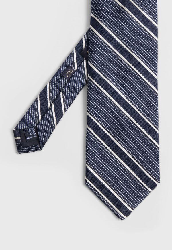 Paul Stuart Silk Jacquard Macclesfield Stripe Tie, image 1