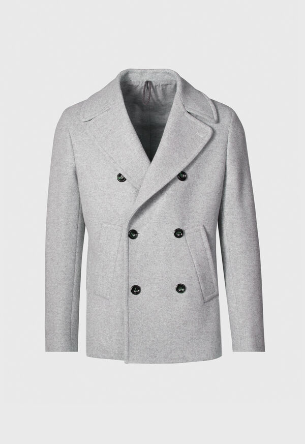 Paul Stuart Wool Jersey Peacoat, image 1