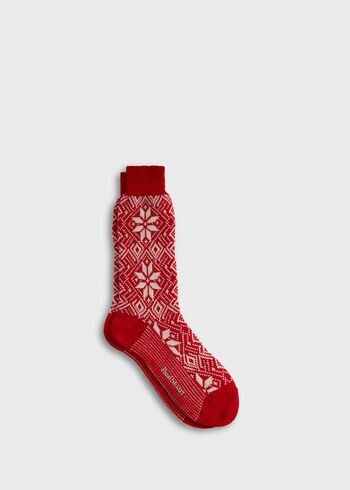 Paul Stuart Wool Blend Snowflake Sock