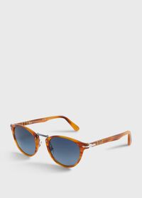 Paul Stuart Persol® Striped Brown Sunglasses, thumbnail 2