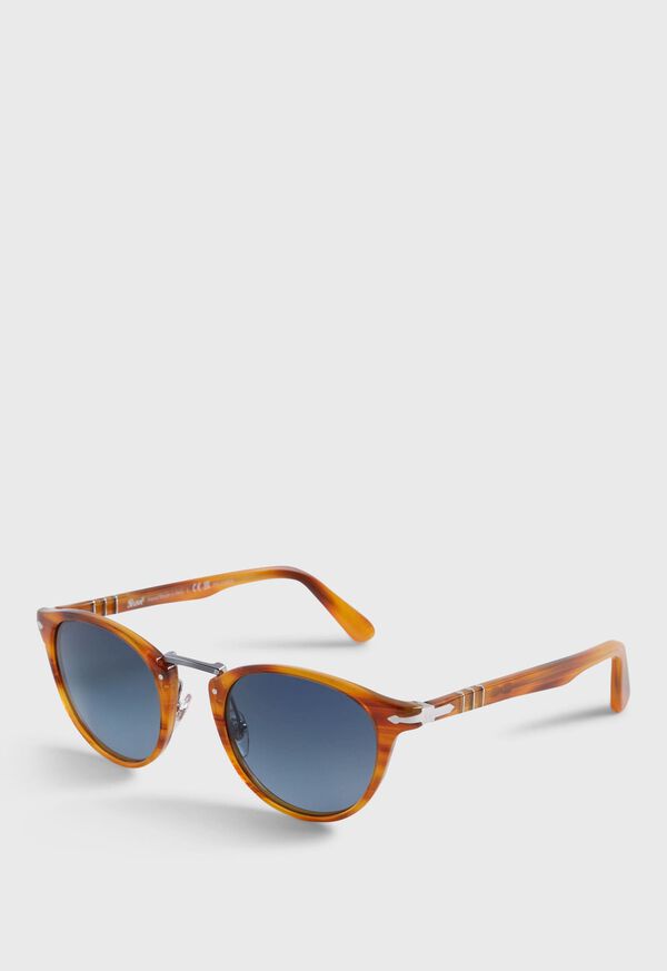 Paul Stuart Persol® Striped Brown Sunglasses, image 2