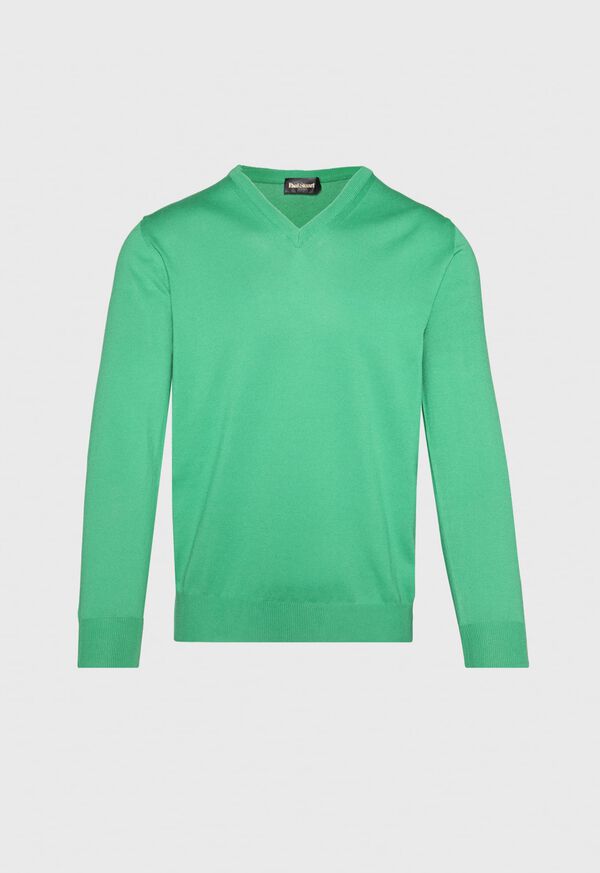 Paul Stuart Cotton V- Neck Sweater, image 1