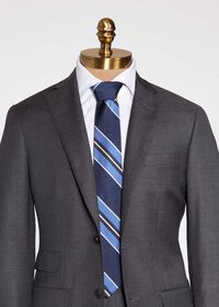 Paul Stuart Stripe Silk Skinny Tie, thumbnail 2