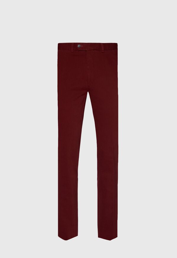 Paul Stuart Crimson heavy weight Brushed Cotton Pant, image 1
