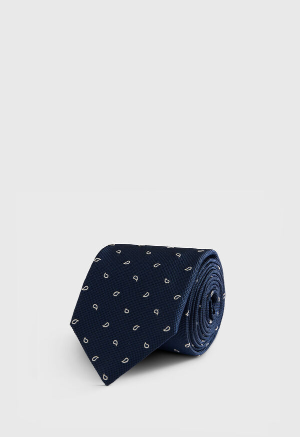 Paul Stuart Mini Paisley Woven Silk Tie, image 1
