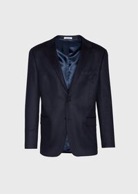 Paul Stuart Navy Solid Cashmere Sport Jacket, thumbnail 1