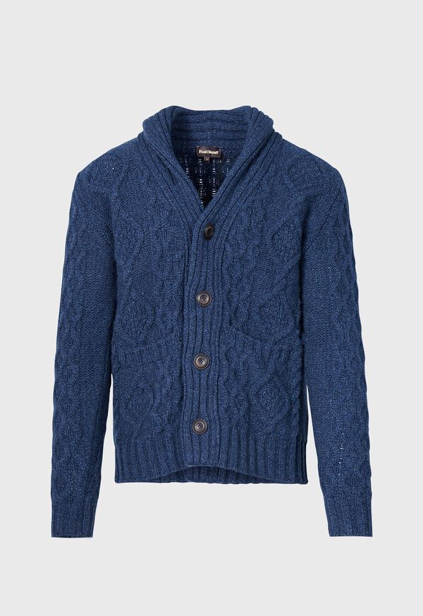 Paul Stuart Aran Cable Knit Cardigan, image 1