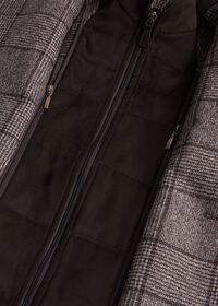 Paul Stuart Brown Plaid Hybrid Coat with Gilet, thumbnail 3