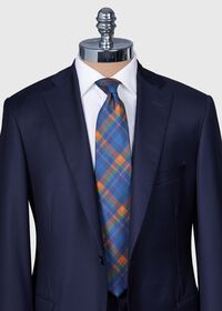 Paul Stuart Printed Silk Madder Plaid Tie, thumbnail 2