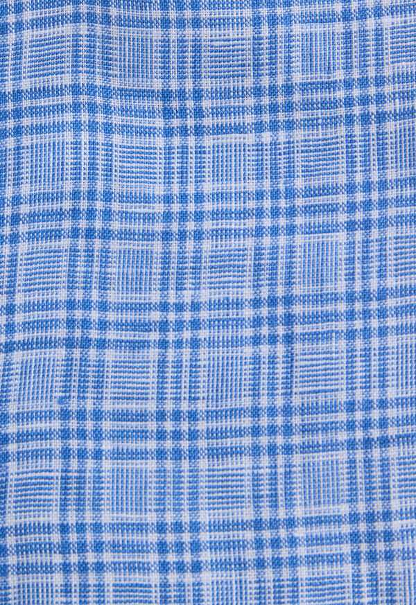 Paul Stuart Linen Plaid Shirt, image 3