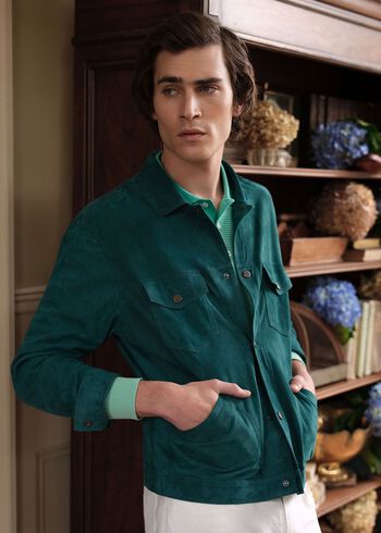 Paul Stuart Suede Jean Jacket