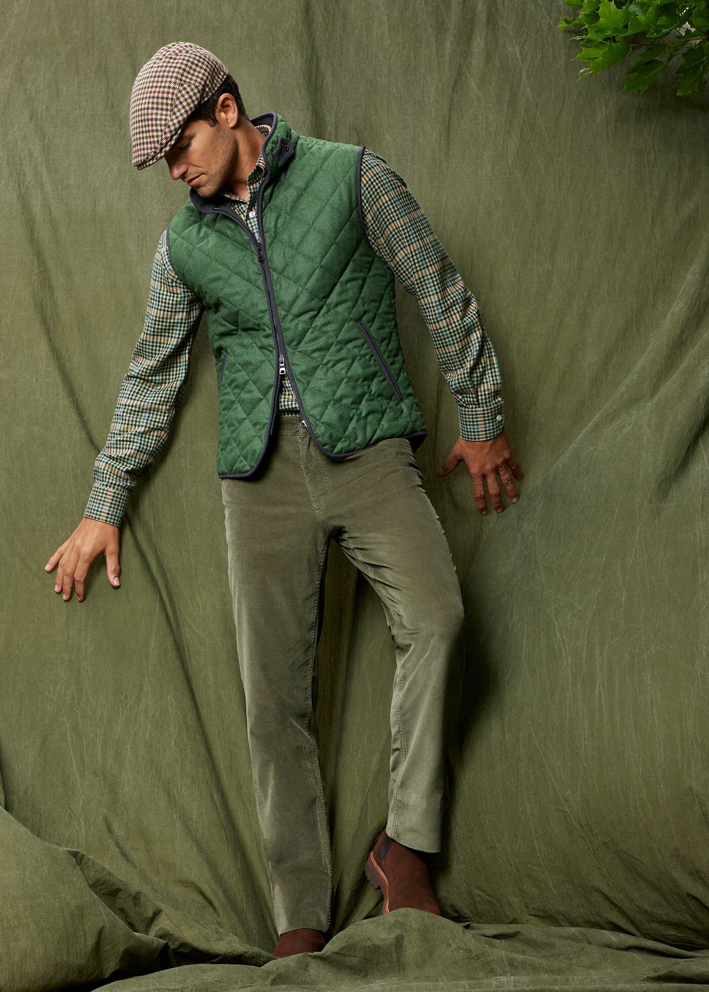 Wool Flannel Quilted Vest