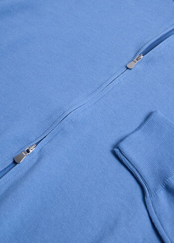 Paul Stuart Cotton Double Zip Cardigan