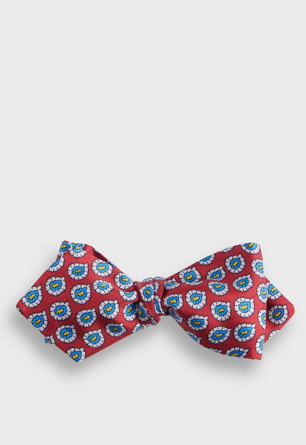 Paul Stuart Silk Twill Tossed Paisley Bow TIe, image 1