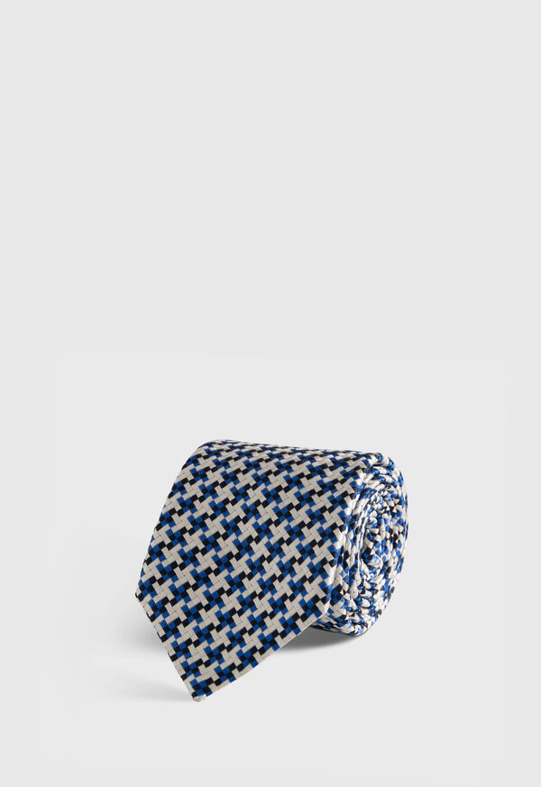 Paul Stuart Woven Silk Houndstooth Tie, image 1