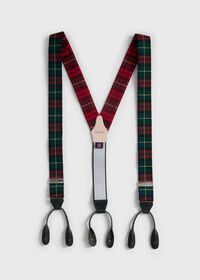 Paul Stuart Flannel Plaid Suspenders, thumbnail 1