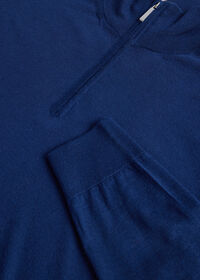 Paul Stuart Cashmere & Silk Quarter Zip Pullover, thumbnail 2
