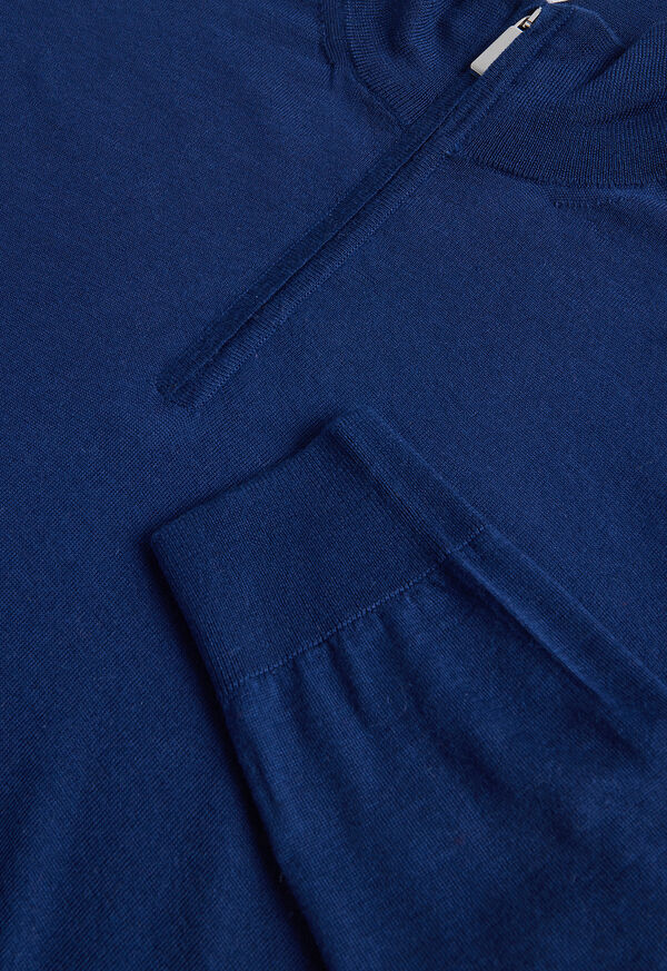 Paul Stuart Cashmere & Silk Quarter Zip Pullover, image 2