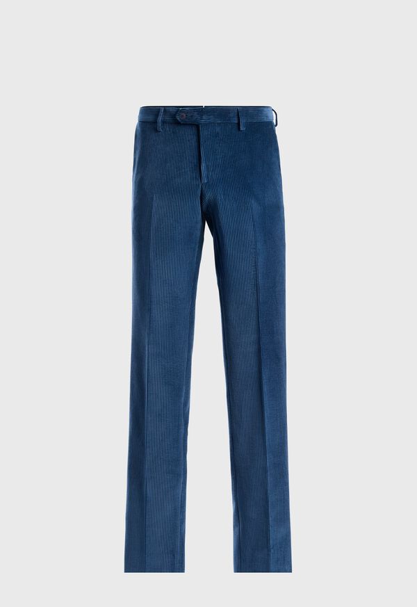Paul Stuart Suede Trimmed Corduroy Trouser, image 1