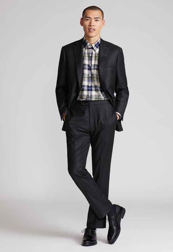 Paul Stuart Paul Fit Wool and Cashmere Flannel Suit, image 2
