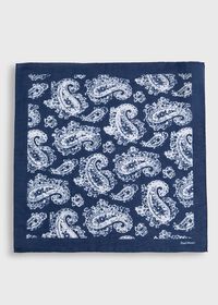 Paul Stuart Tossed Paisley Print Pocket Square, thumbnail 2