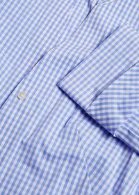 Paul Stuart Gingham V-Neck Blouse, thumbnail 2