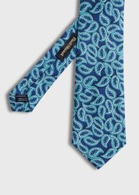 Paul Stuart Printed Silk Tossed Paisley Tie, thumbnail 1