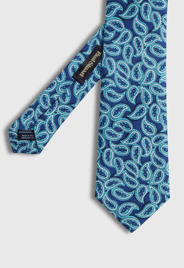 Paul Stuart Printed Silk Tossed Paisley Tie, image 1