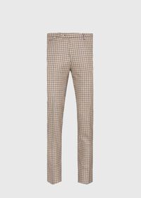 Paul Stuart Gun Check Plain Front Pant, thumbnail 1