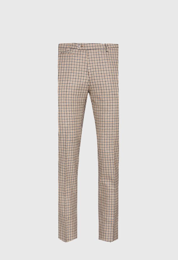 Paul Stuart Gun Check Plain Front Pant, image 1