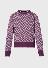 Paul Stuart Parquet Pattern Crewneck Sweater, thumbnail 1