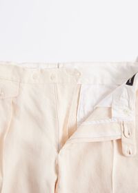 Paul Stuart Linen Washed Pleated Front Trouser, thumbnail 3