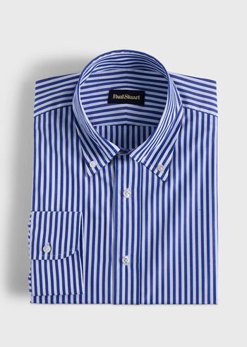 Paul Stuart Button Down Bengal Stripe Dress Shirt